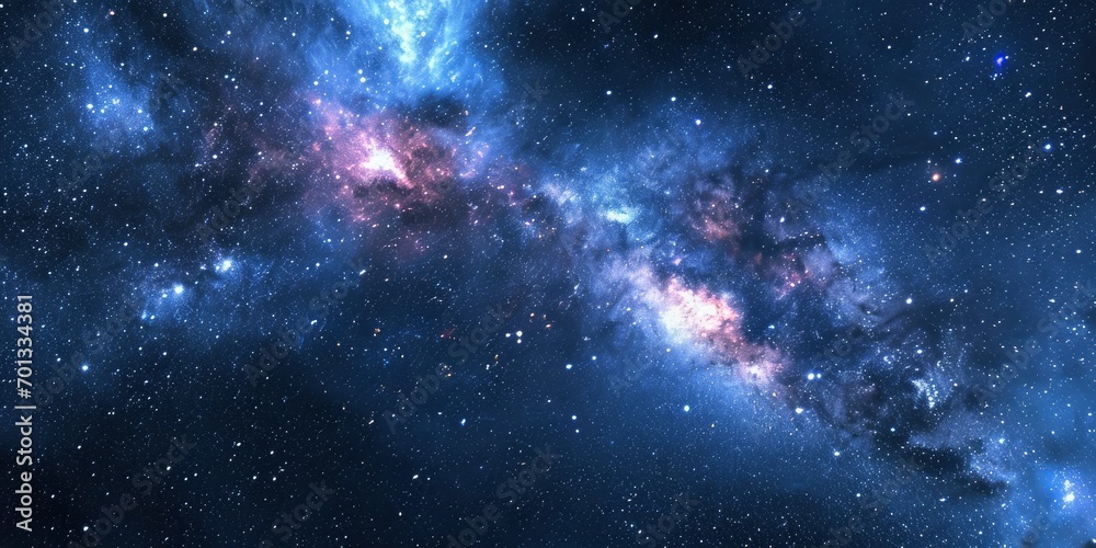 Fototapeta premium Stars and galaxy outer space sky night universe background.