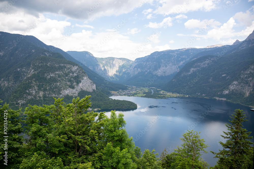View of Lake Hallstatter from the observation deck