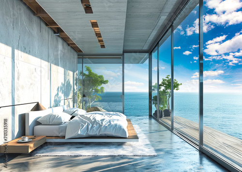 Luxury condo facing scenic ocean view and a beach