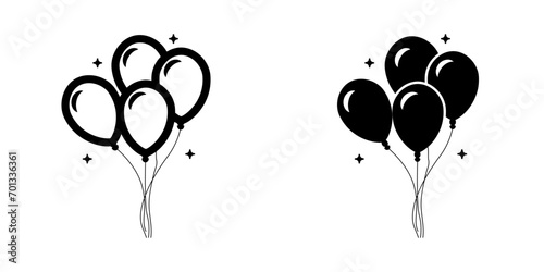 Balloon Icon. symbol for mobile concept and web design. vector illustration photo