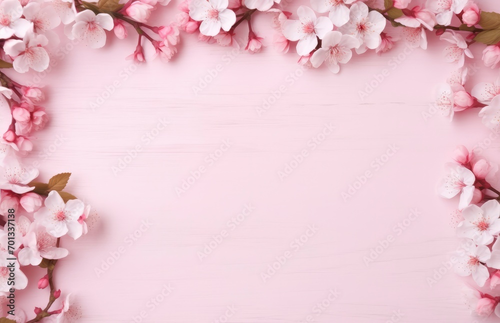 Beautiful cherry blossom natural background