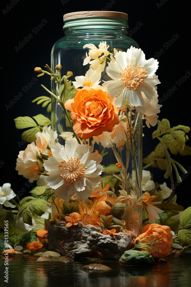Flower in the bottle Flower in the bottle