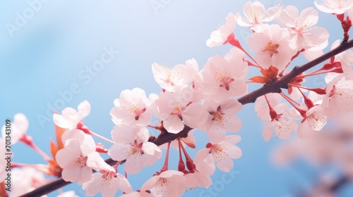 Beautiful cherry blossom artistic background