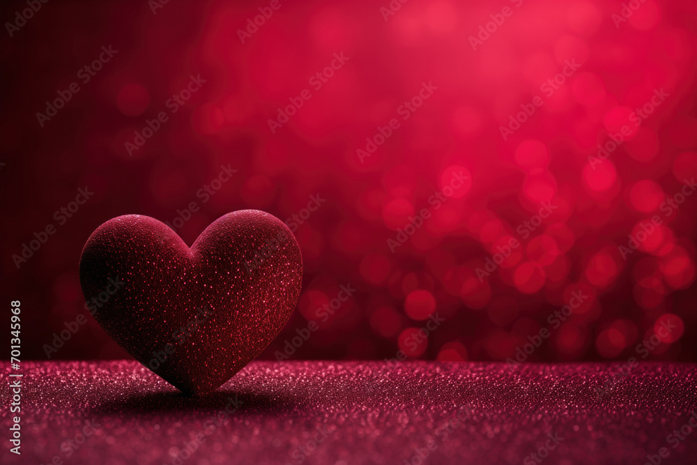 Saint Valentine's Day concept, Glitter Heart Standing On pink Shiny background. Wallpaper. Design for February 14 banner. Saint Valentine's Day concept, Glitter Heart Standing On pink Shiny background. Wallpaper. Design for February 14 banner.