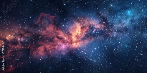 Stars and galaxy outer space sky night universe background.