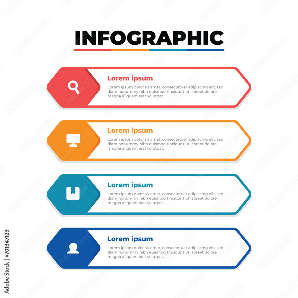 Modern Text Box, Table, Row, List Infographic Template Modern Text Box, Table, Row, List Infographic Template