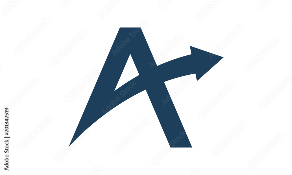 Obraz premium Letter A Financial Style