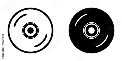 CD Icon. symbol for mobile concept and web design. vector illustration