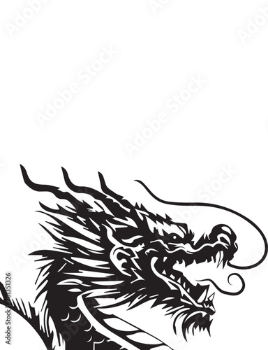 New Year's card material for the Year of the Dragon - Dragon set
