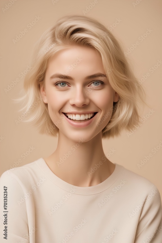 portrait of a smiling woman portrait of a smiling woman