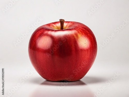 red apple isolated on white background 