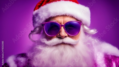 portrait of a santa claus in a cap