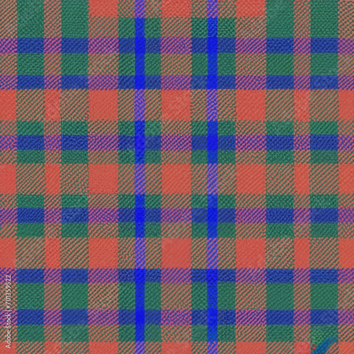 Seamless plaid fabric loincloth texture and textile background.