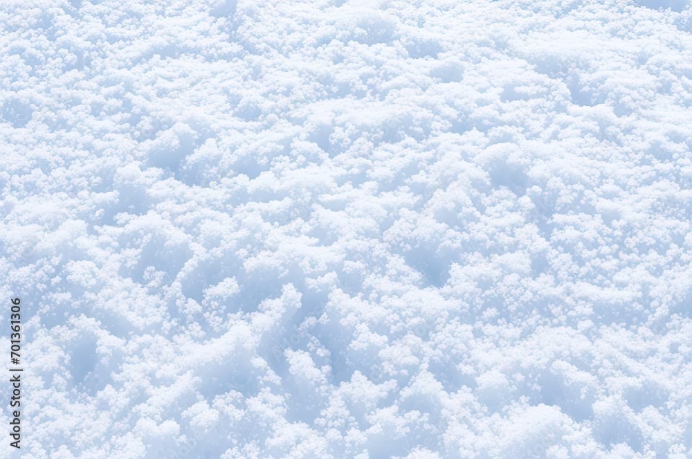 The texture of the snow is light. The texture of the snow is light.