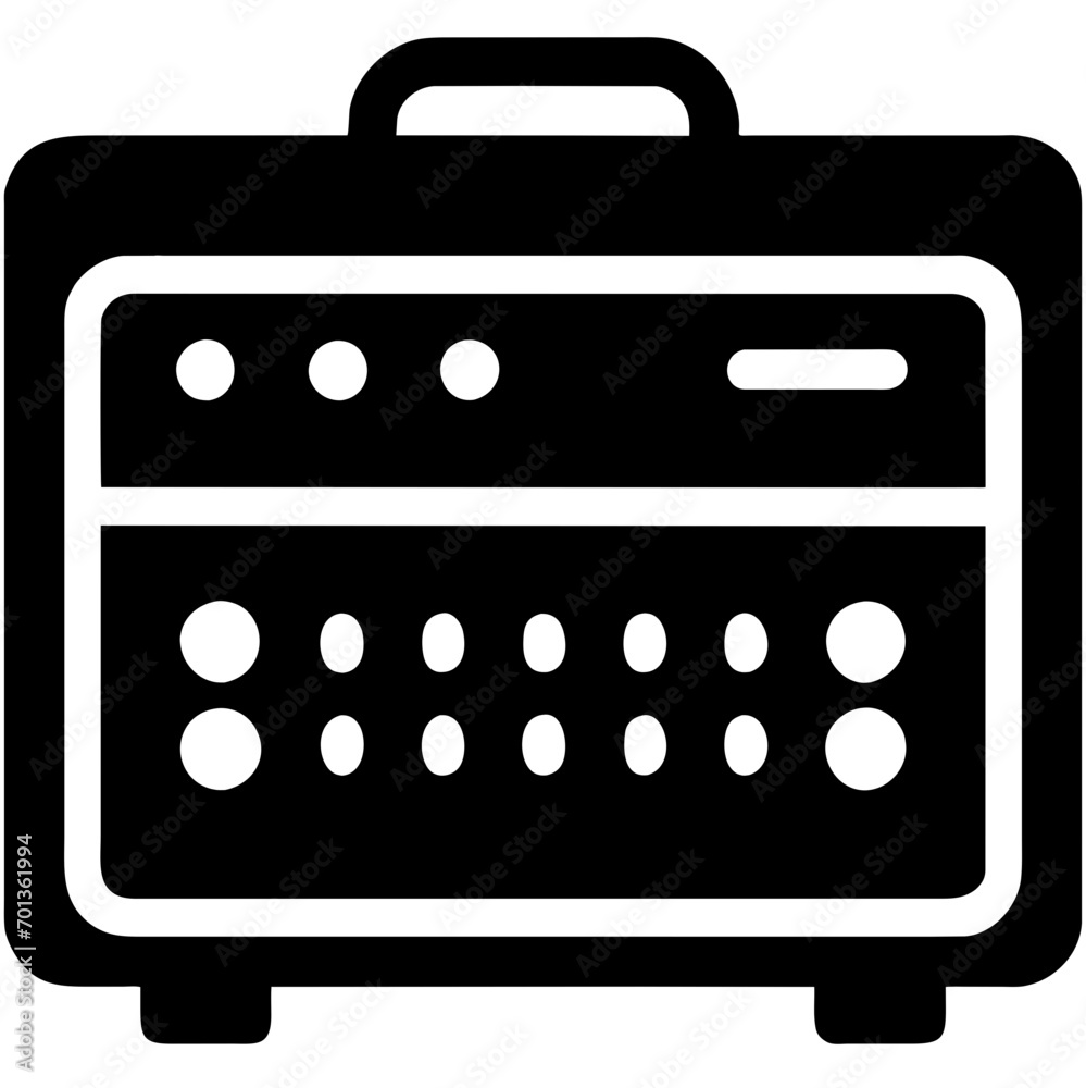 Guitar amplifier vektor icon illustation Guitar amplifier vektor icon illustation