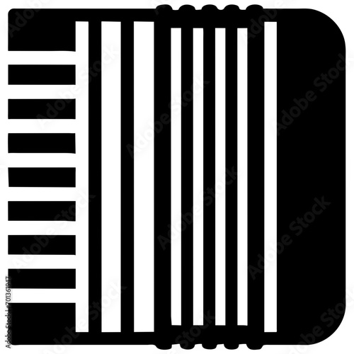 Accordion vektor icon illustation