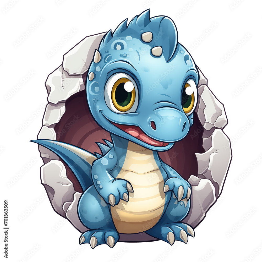 Obraz premium Tiny dragon cartoon
