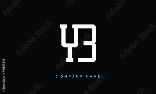 YB, BY, Y, B Abstract Letters Logo Monogram