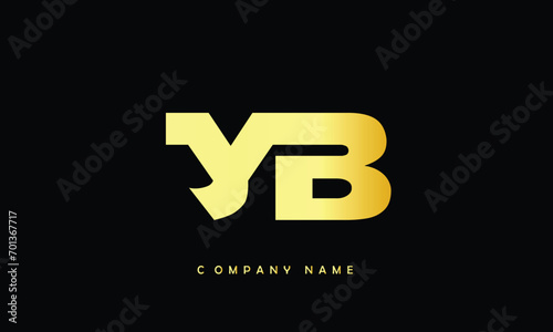 YB, BY, Y, B Abstract Letters Logo Monogram