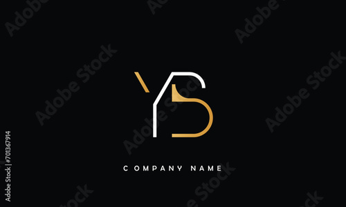YB, BY, Y, B Abstract Letters Logo Monogram