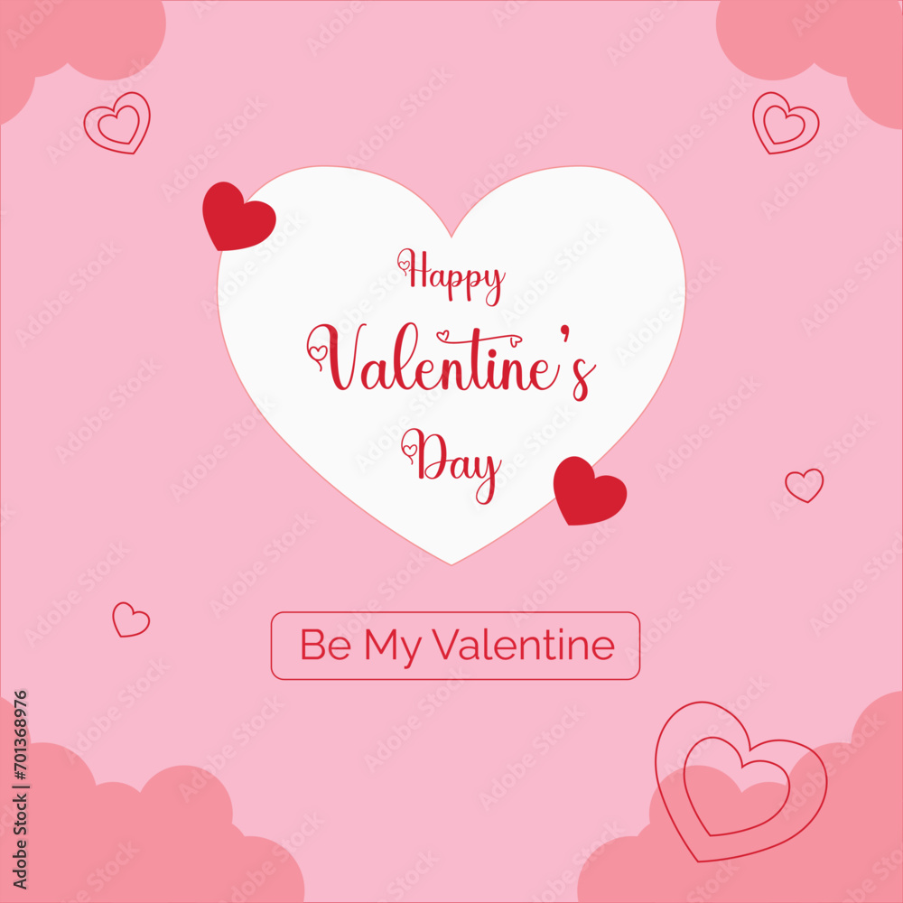  happy valentines day typography  greeting background design, valentines vector template