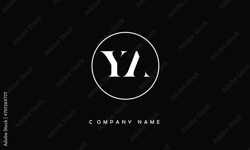 YA, AY, Y, A Abstract Letters Logo Monogram YA, AY, Y, A Abstract Letters Logo Monogram