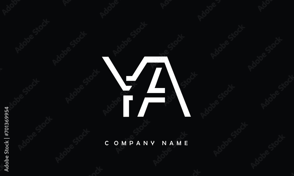 YA, AY, Y, A Abstract Letters Logo Monogram YA, AY, Y, A Abstract Letters Logo Monogram