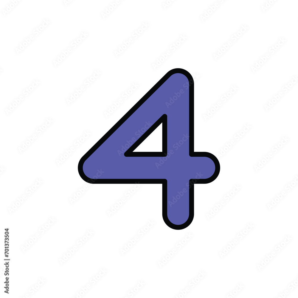 4 icon design with white background stock illustration 4 icon design with white background stock illustration
