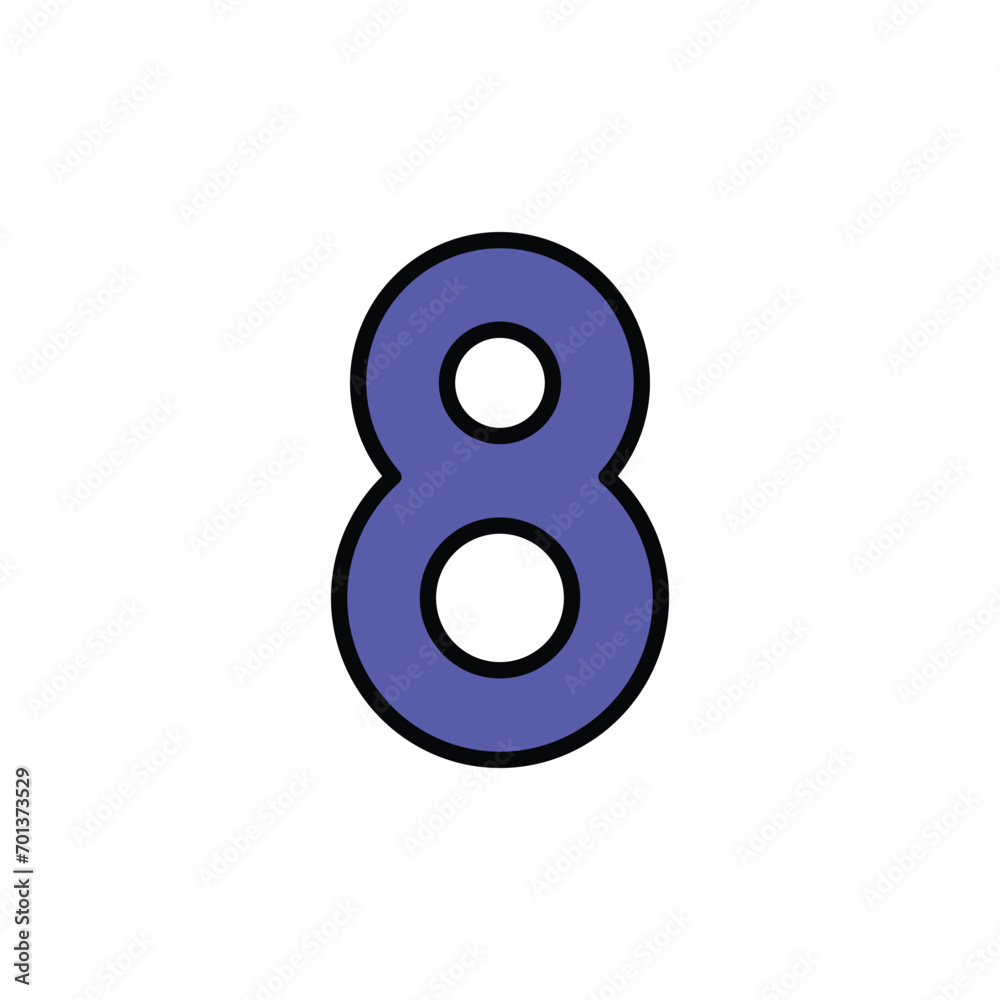 8 icon design with white background stock illustration 8 icon design with white background stock illustration
