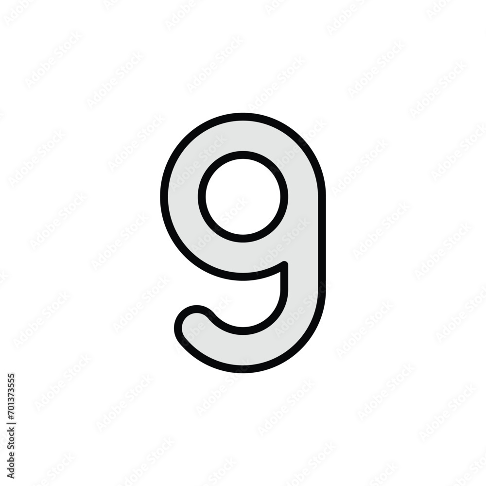 9 icon design with white background stock illustration 9 icon design with white background stock illustration
