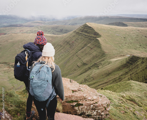 hiker in the mountains