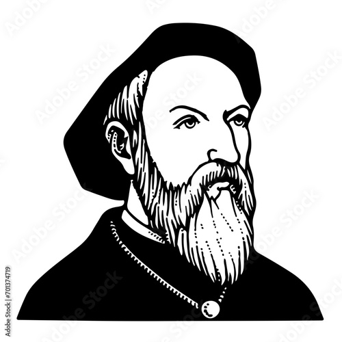 Philip Romolo Neri (1515-1595) vector illustration photo
