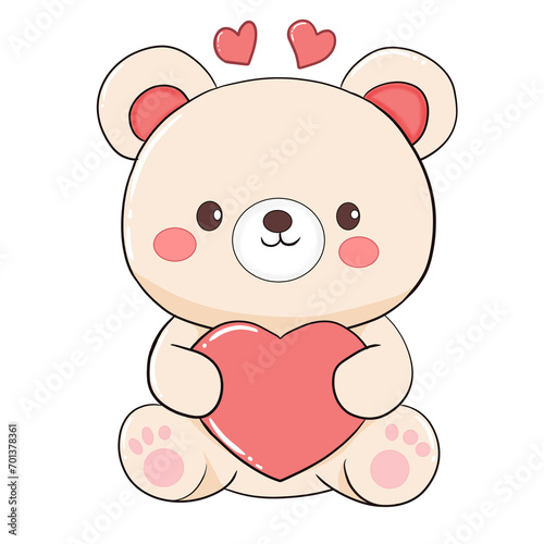 cute bear for valentine