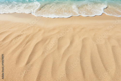 A very beautiful beach with light sand and a paradisiacal beach sea