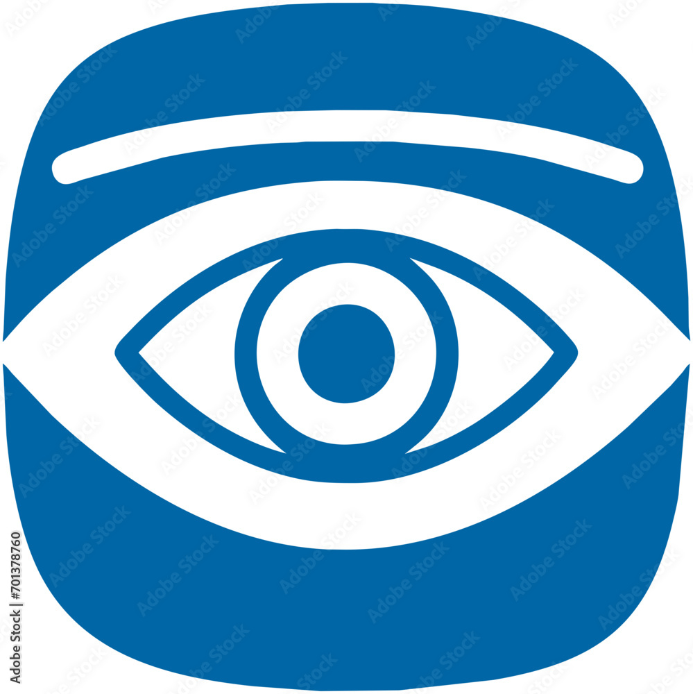 Optic nerve vektor icon illustation Optic nerve vektor icon illustation