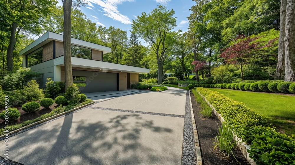 Fototapeta premium Modern luxury house exterior