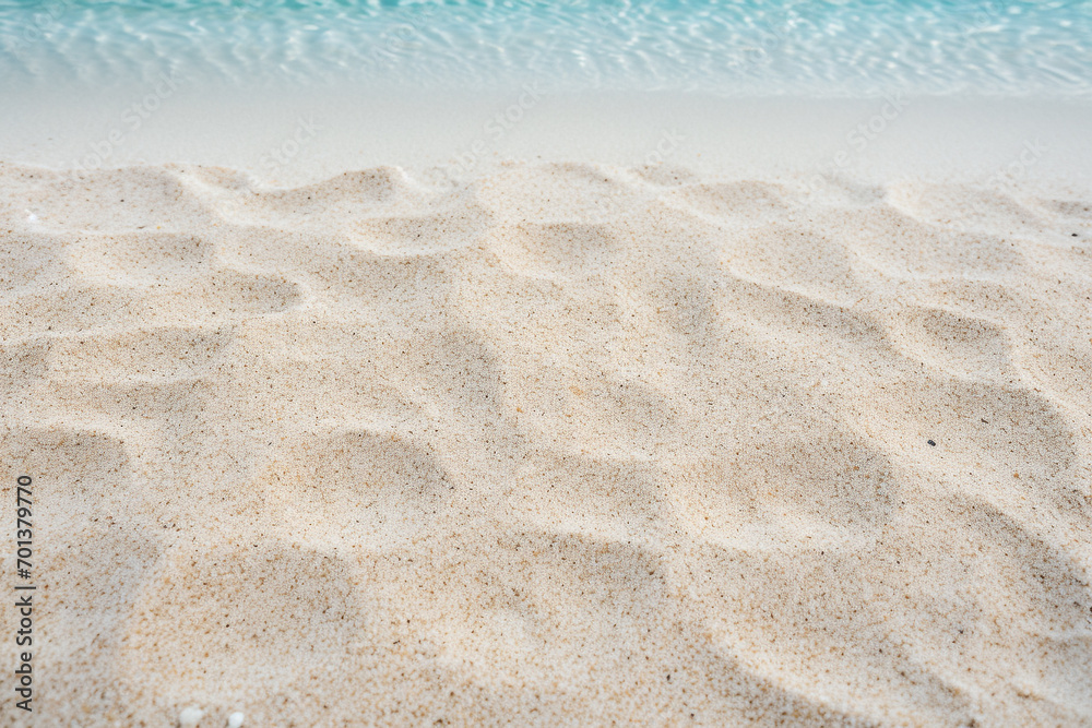 A very beautiful beach with light sand and a paradisiacal beach sea A very beautiful beach with light sand and a paradisiacal beach sea