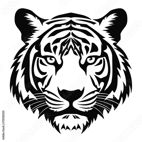 tiger head vector photo