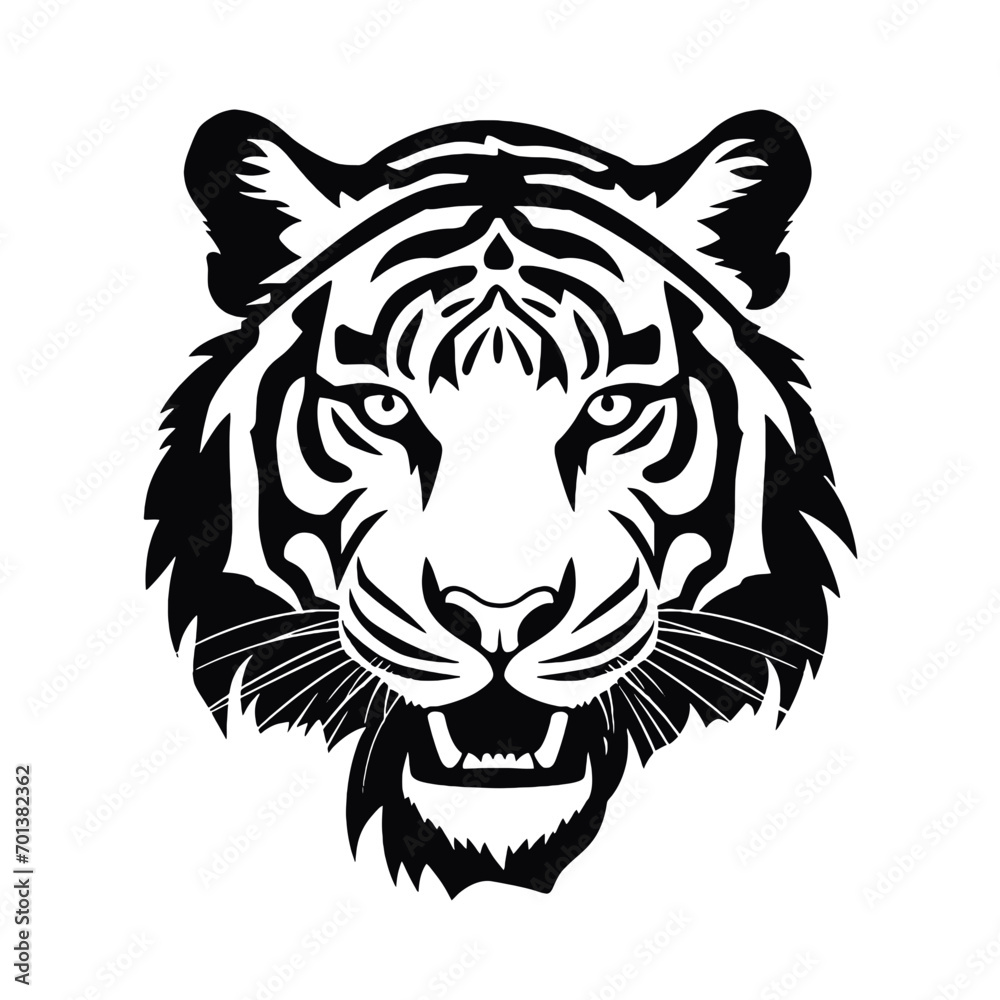 head of tiger head of tiger