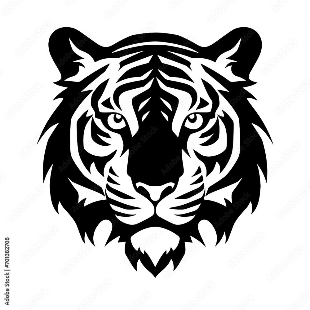 Obraz premium tiger head vector