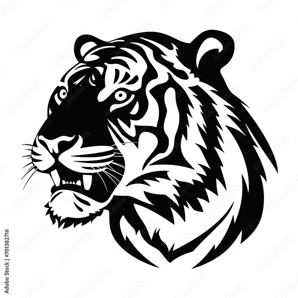 tiger head vector