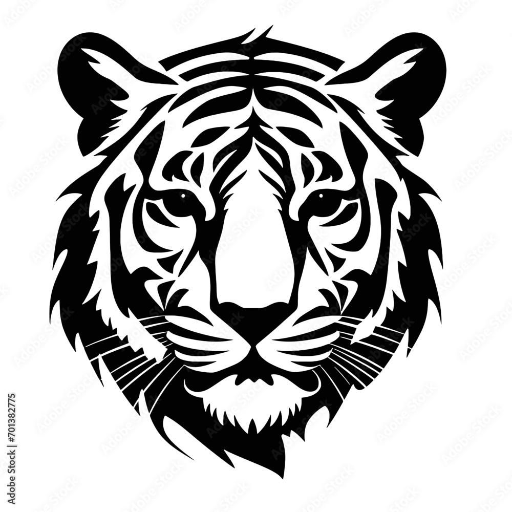 head of a tiger head of a tiger