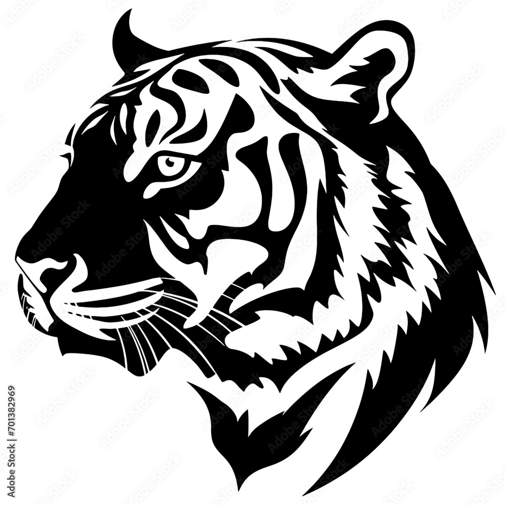 head of tiger head of tiger
