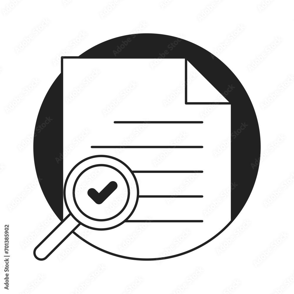 Search document icon in filled style. Simple file lookup vector illustration — pixel-perfect icon. Search document icon in filled style. Simple file lookup vector illustration — pixel-perfect icon.