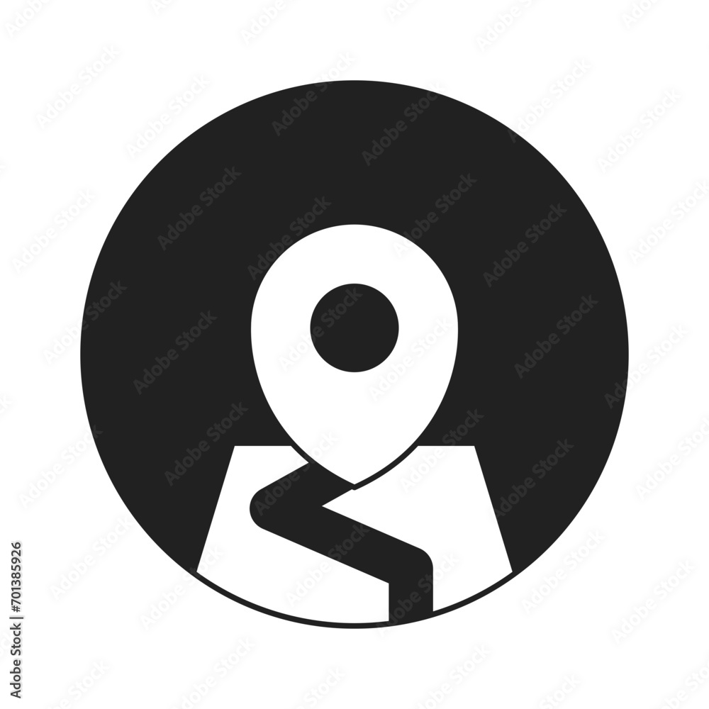 Location icon in filled style. Simple GPS tracker vector illustration — pixel-perfect icon. Location icon in filled style. Simple GPS tracker vector illustration — pixel-perfect icon.