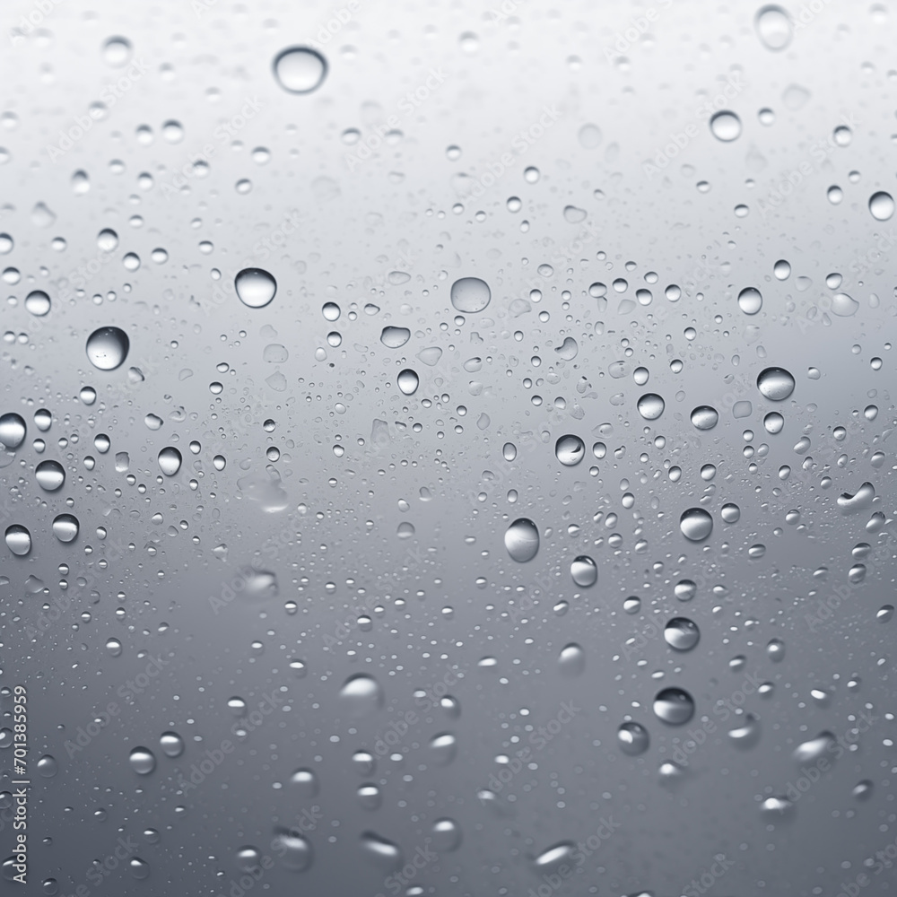 rain drops on window glass texture light grey realistic abstract background