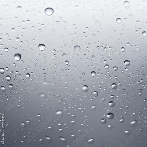 rain drops on window glass texture light grey realistic abstract background