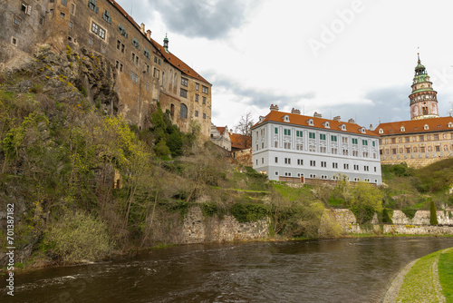 Konstfotografi Vista sul castello di Cesky Krumlov, Cechia
