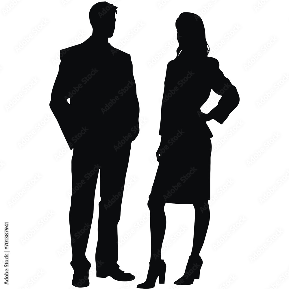 business people silhouettes