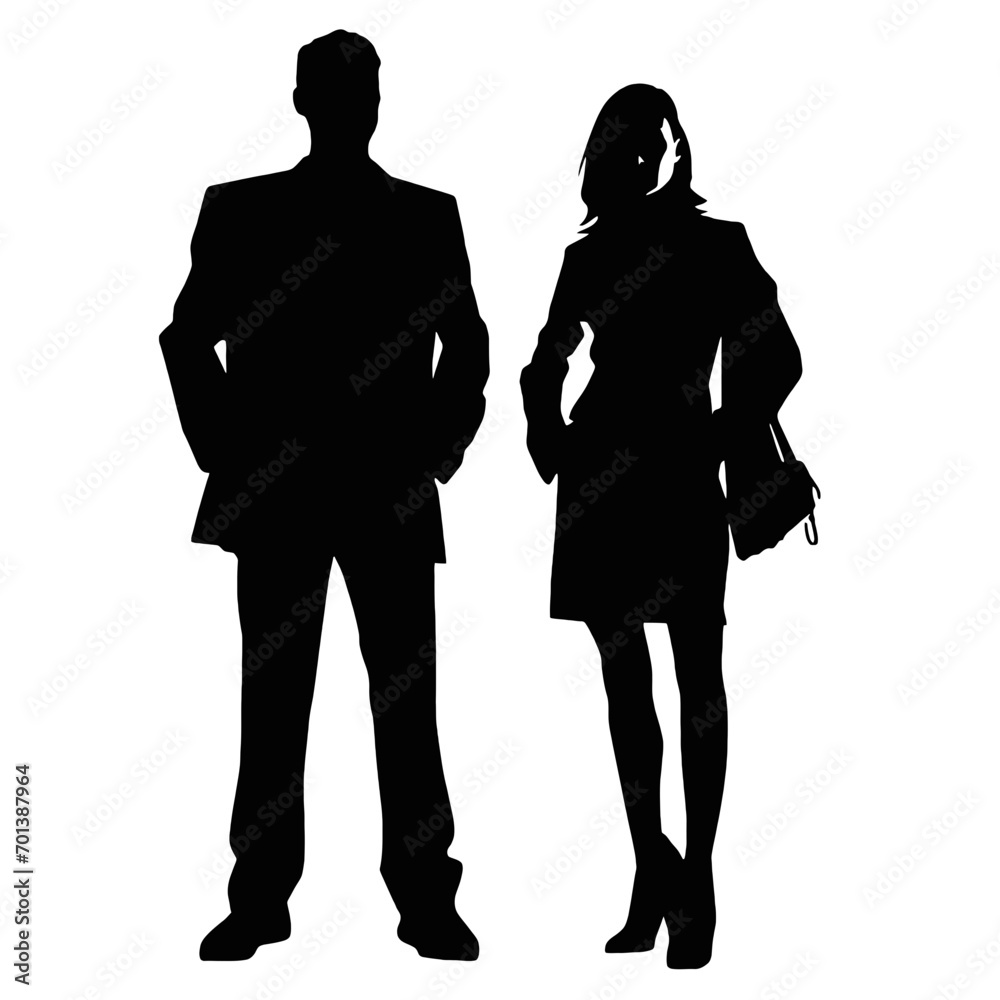 business people silhouettes